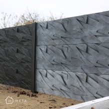 Nowoczesne ogrodzenie betonowe